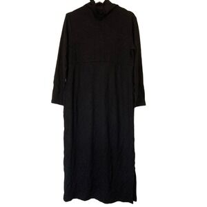 A623039 WOMEN WITH CONTROL Finespun Jersey Tummy Control Midi Dress Black M